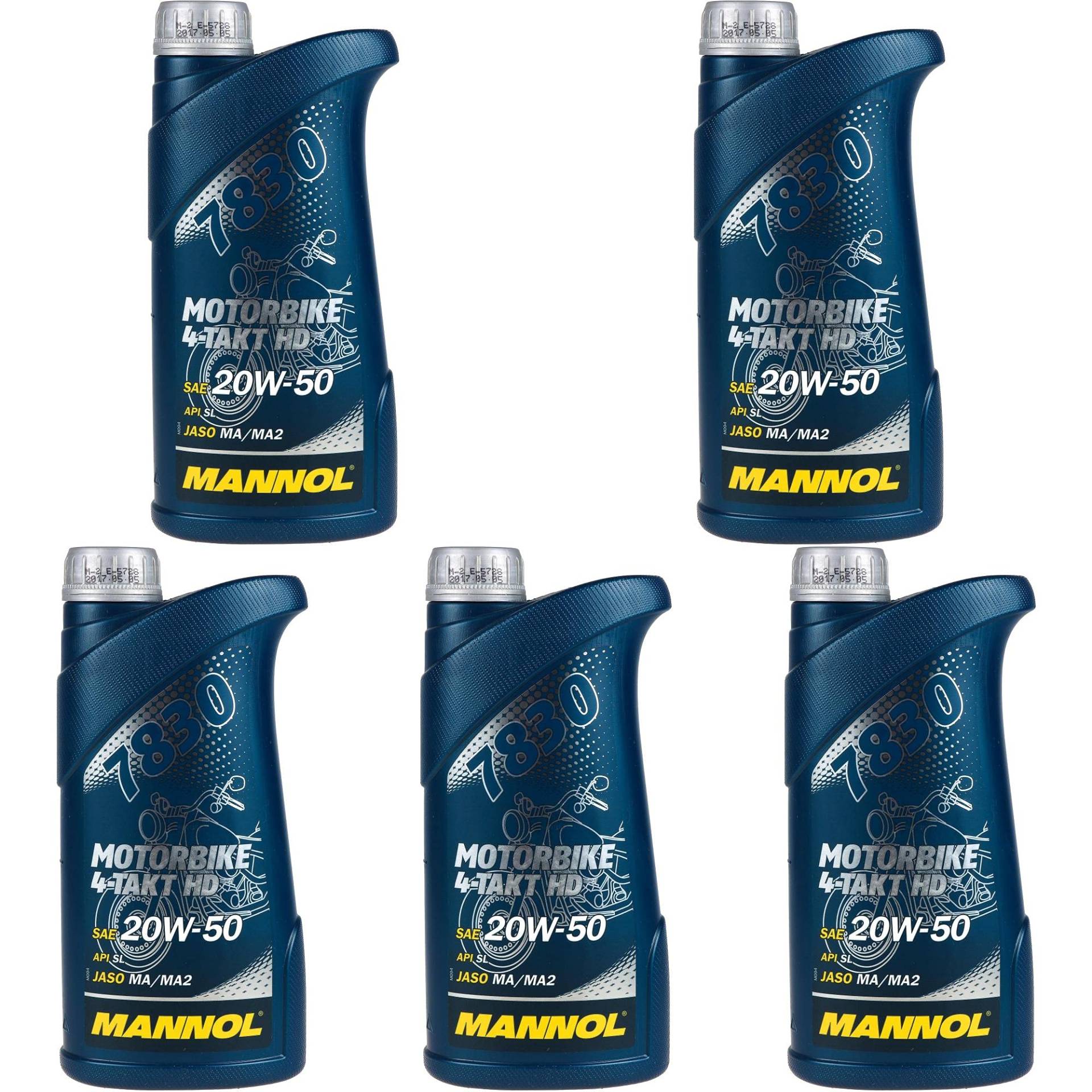QR-Parts Set 85447854 MN7830-1 5x1 Liter Orignal MANNOL Motoröl Motorrädöl 7830 Motorbike 4-Takt HD API SL Oil QR-Parts Set 85447854 MN7830-1 5x1 Liter Orignal MANNOL Motoröl Motorrädöl 7830 Motorbike 4-Takt HD API SL Oil von Diederichs