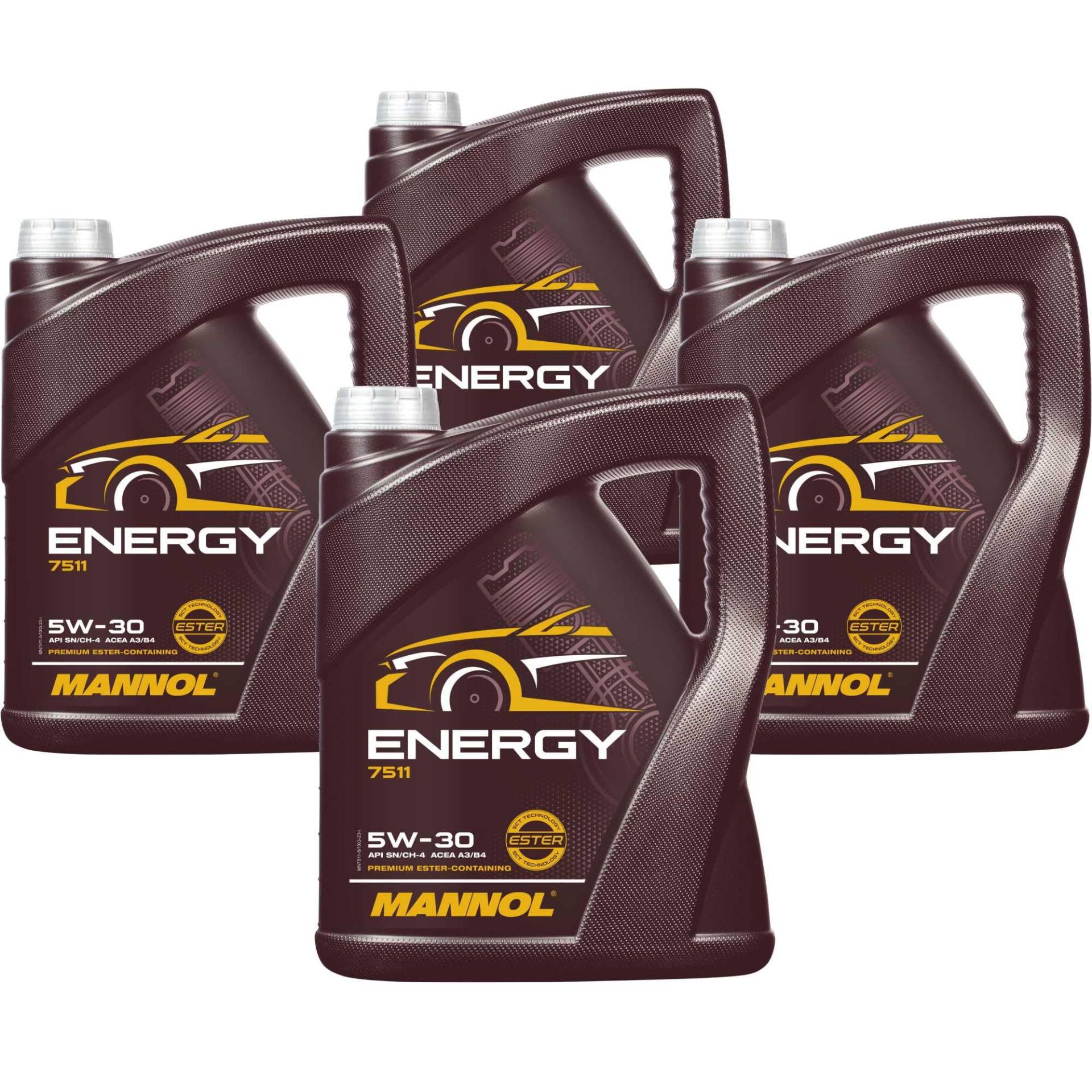 QR-Parts Set 85448598 MN7511-5 20 Liter Original MANNOL Motoröl Energy 5W-30 API SL Engine Oil Öl QR-Parts Set 85448598 MN7511-5 20 Liter Original MANNOL Motoröl Energy 5W-30 API SL Engine Oil Öl von Diederichs