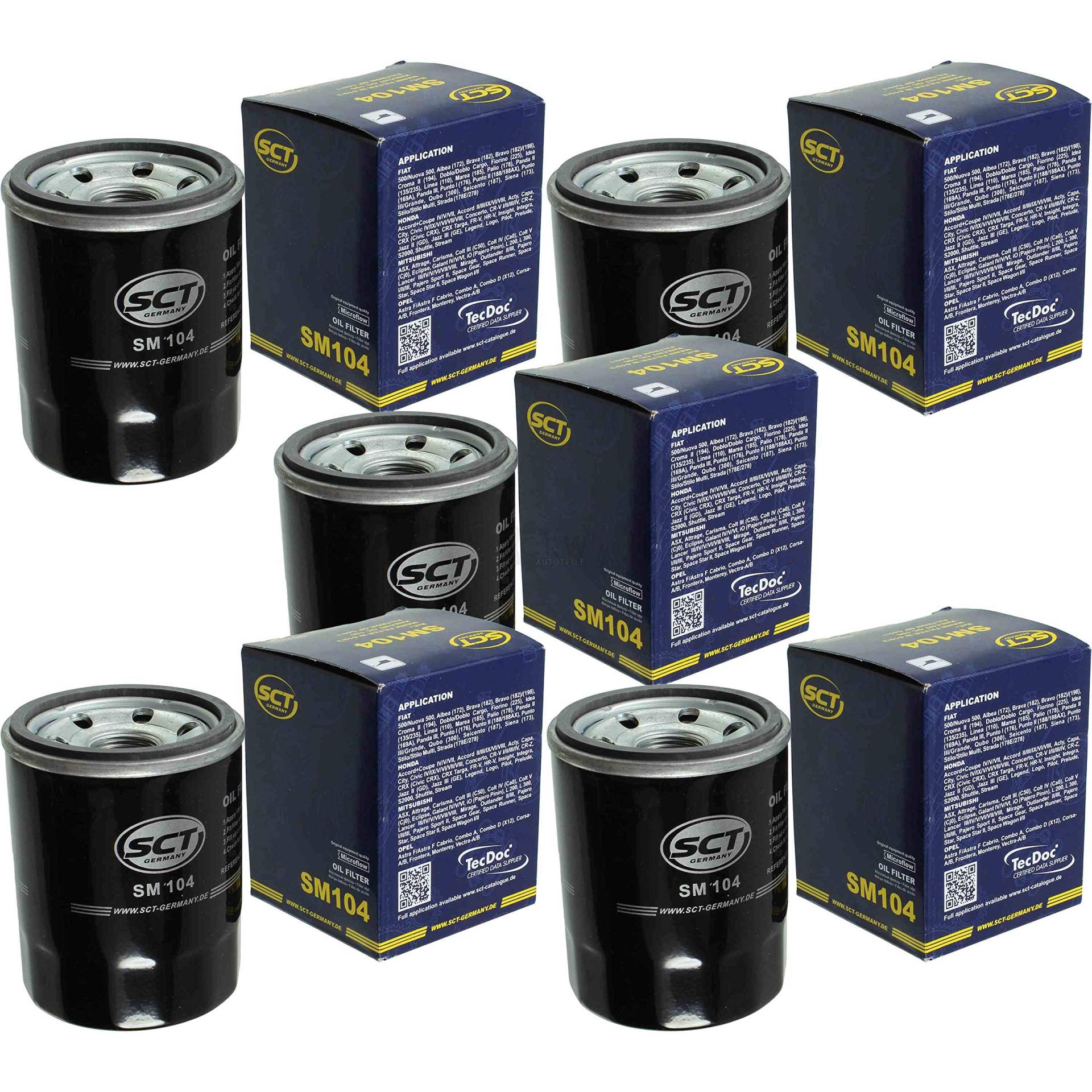 QR-Parts Set 85471858 SM 104 5x Original SCT Ölfilter Öl Filter Oil QR-Parts Set 85471858 SM 104 5x Original SCT Ölfilter Öl Filter Oil von Diederichs