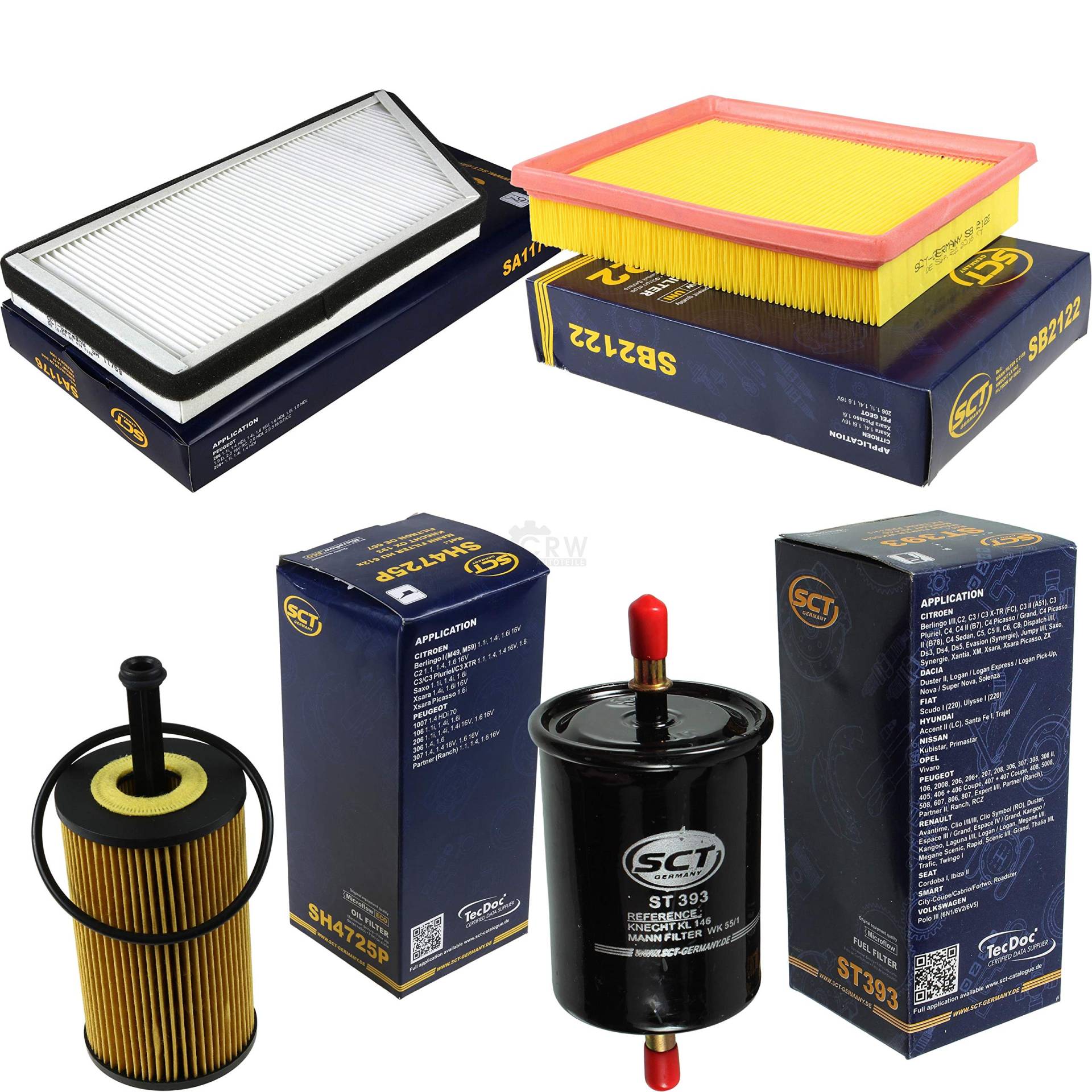 SCT Germany Inspektions Set Inspektionspaket Luftfilter Ölfilter Innenraumfilter Kraftstofffilter SCT Germany Inspektions Set Inspektionspaket Luftfilter Ölfilter Innenraumfilter Kraftstofffilter von Diederichs