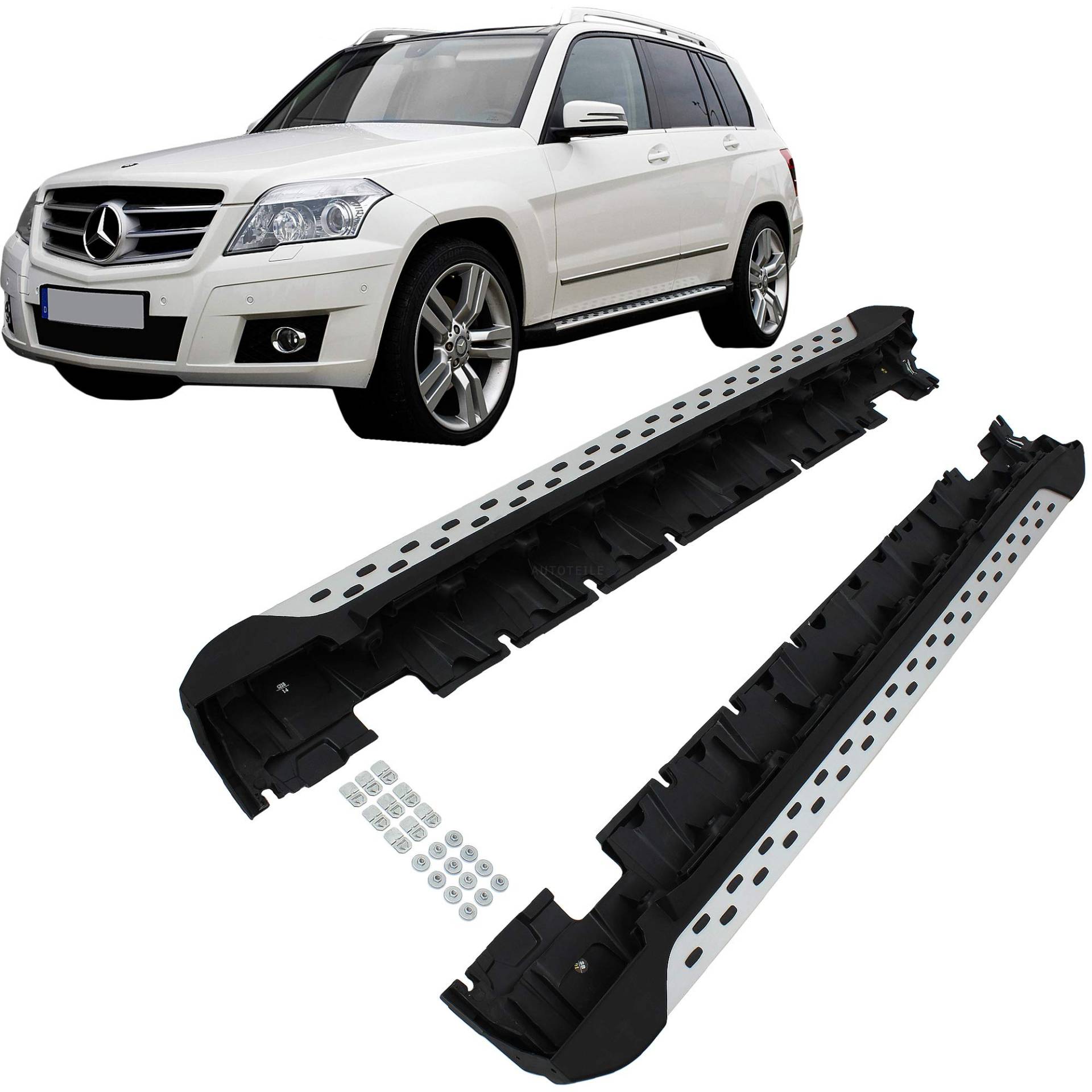 Set Trittbretter Schweller Aluminium für GLK X204 Bj. 08-14 Set Trittbretter Schweller Aluminium für GLK X204 Bj. 08-14 von Diederichs