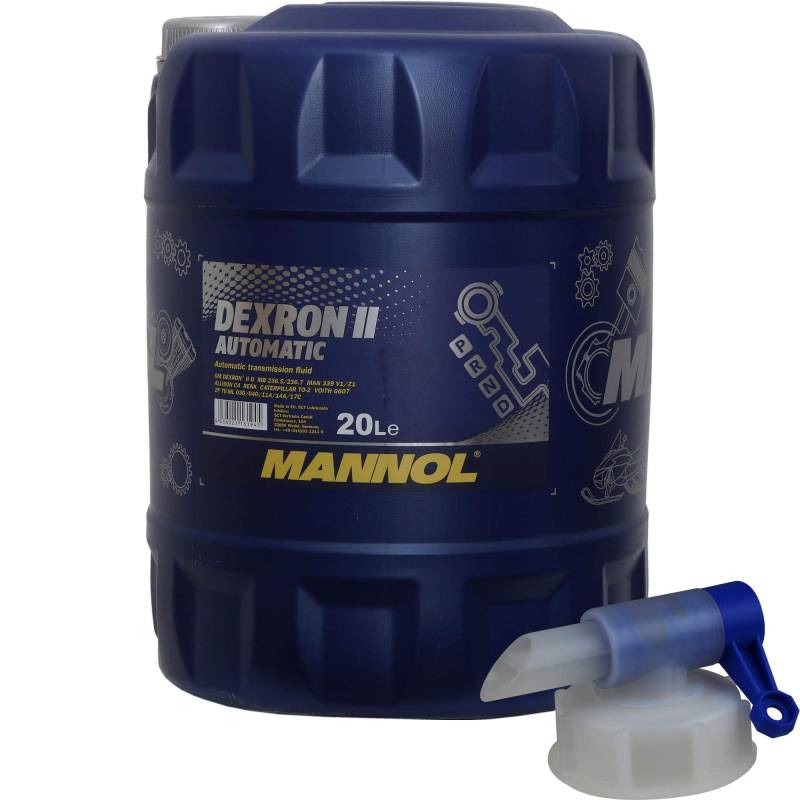 20 Liter MANNOL Automatikgetriebeöl Dexron II Automatic Gear Oil + Auslaufhahn von Diederichs