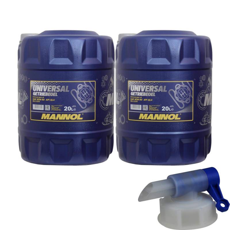 40L MANNOL Universal Getriebeöl 80W-90 API GL 4 MN8107-20 inkl. Auslaufhahn von Diederichs