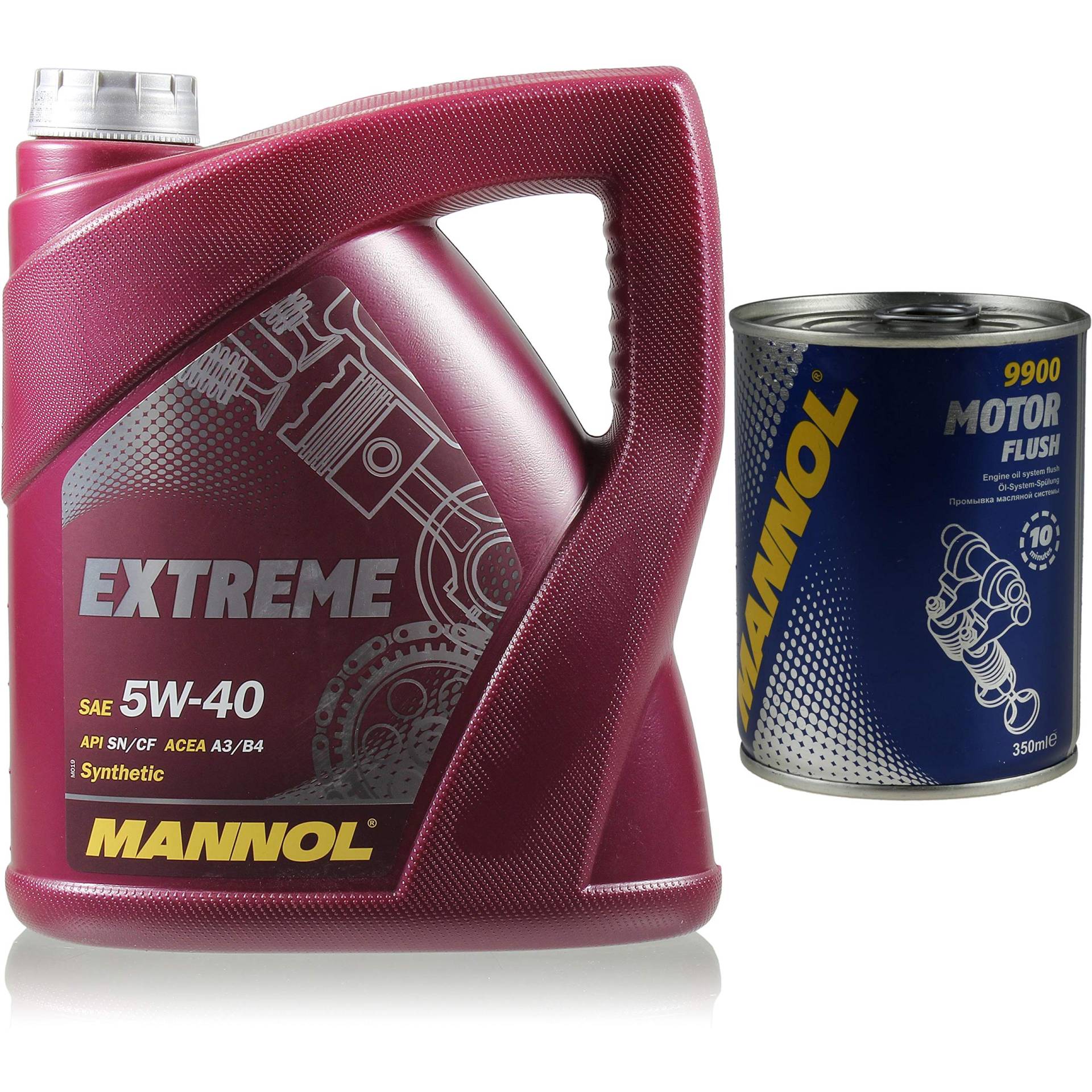 4L MANNOL Extreme 5W-40 API SN/CF Öl Motoröl MN7915-4 Motorspülung Motor Flush von Diederichs
