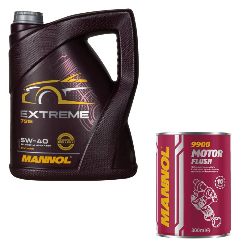 5L MANNOLExtreme 5W-40 API SN/CF Öl Motoröl MN7915-5 Motorspülung Motor Flush von Diederichs