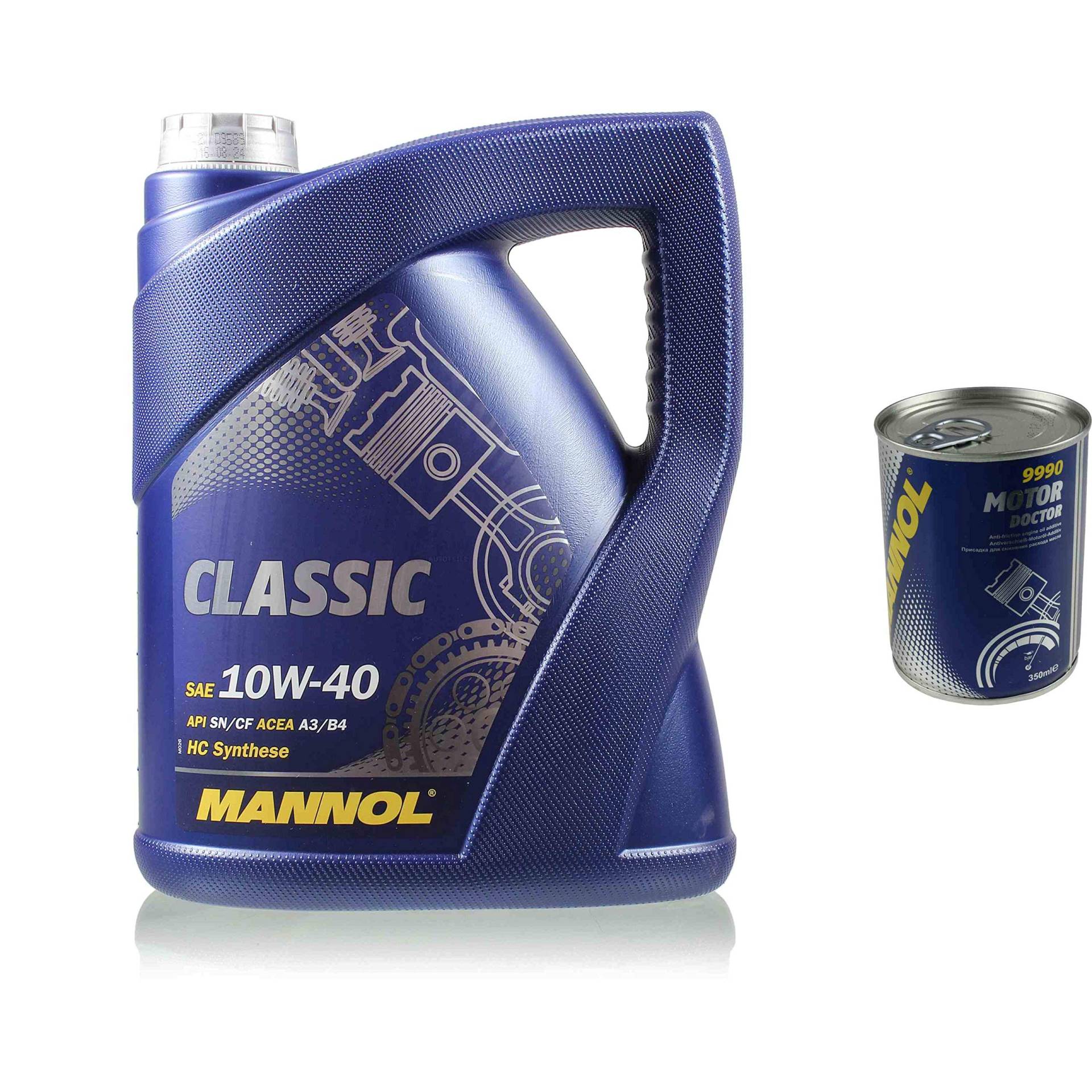 5L Motoröl MANNOL Classic 10W-40 1x MANNOL Motor Doctor ADDITIV von Diederichs
