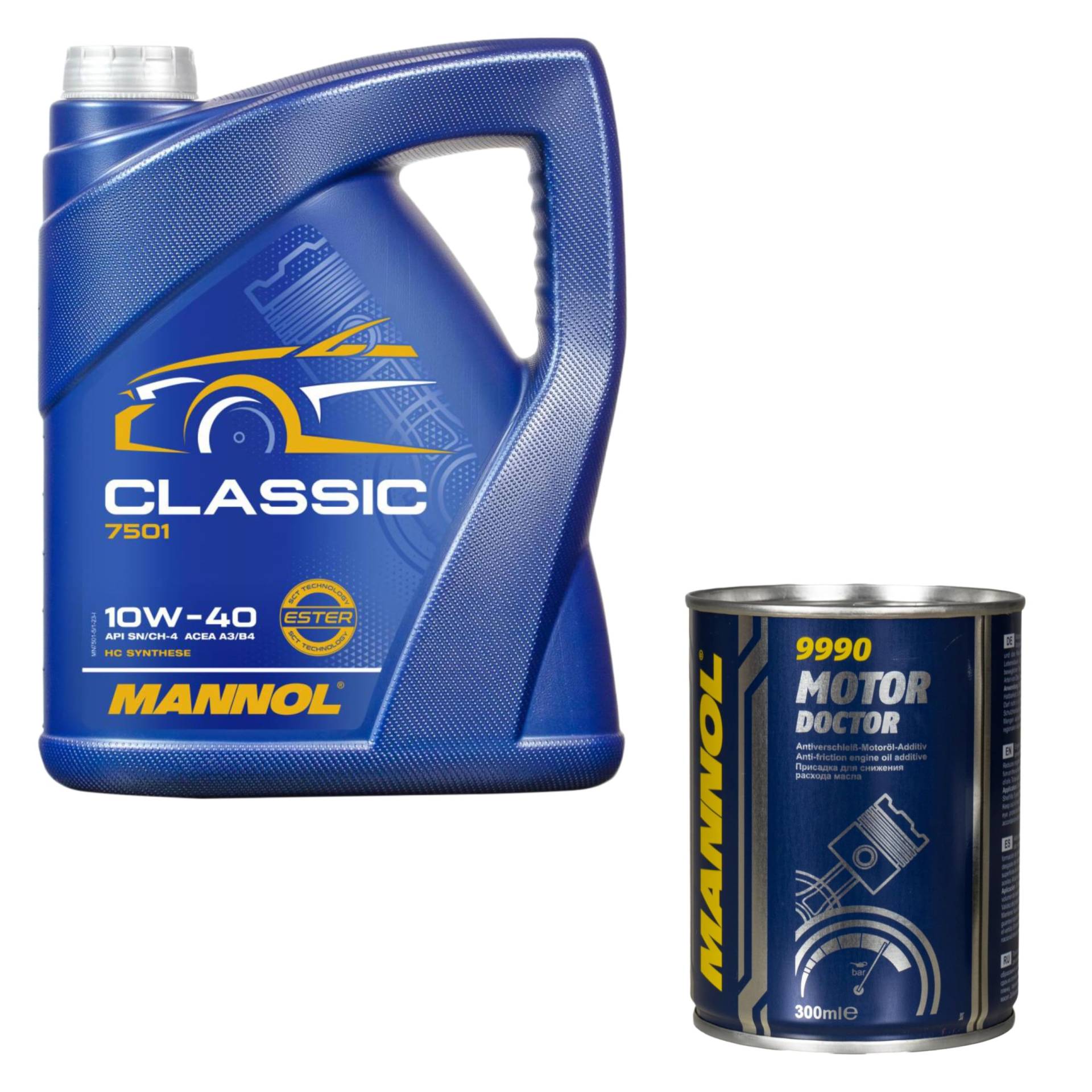 5L Motoröl MANNOL Classic 10W-40 1x MANNOL Motor Doctor ADDITIV 5L Motoröl MANNOL Classic 10W-40 1x MANNOL Motor Doctor ADDITIV von Diederichs