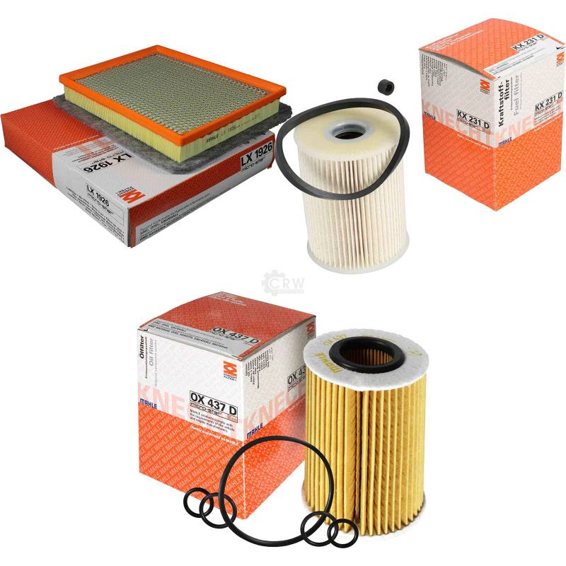 MAHLE/KNECHT Inspektions Set Inspektionspaket Luftfilter Ölfilter Kraftstofffilter von Diederichs