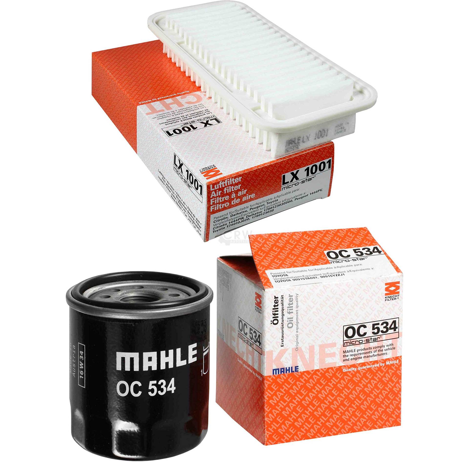 MAHLE/KNECHT Inspektions Set Inspektionspaket Luftfilter Ölfilter von QR-Parts