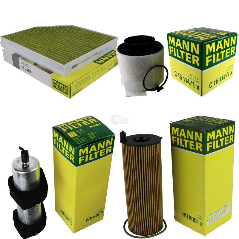 MANN-FILTER Inspektions Set Inspektionspaket Luftfilter Ölfilter Innenraumfilter Kraftstofffilter von Diederichs