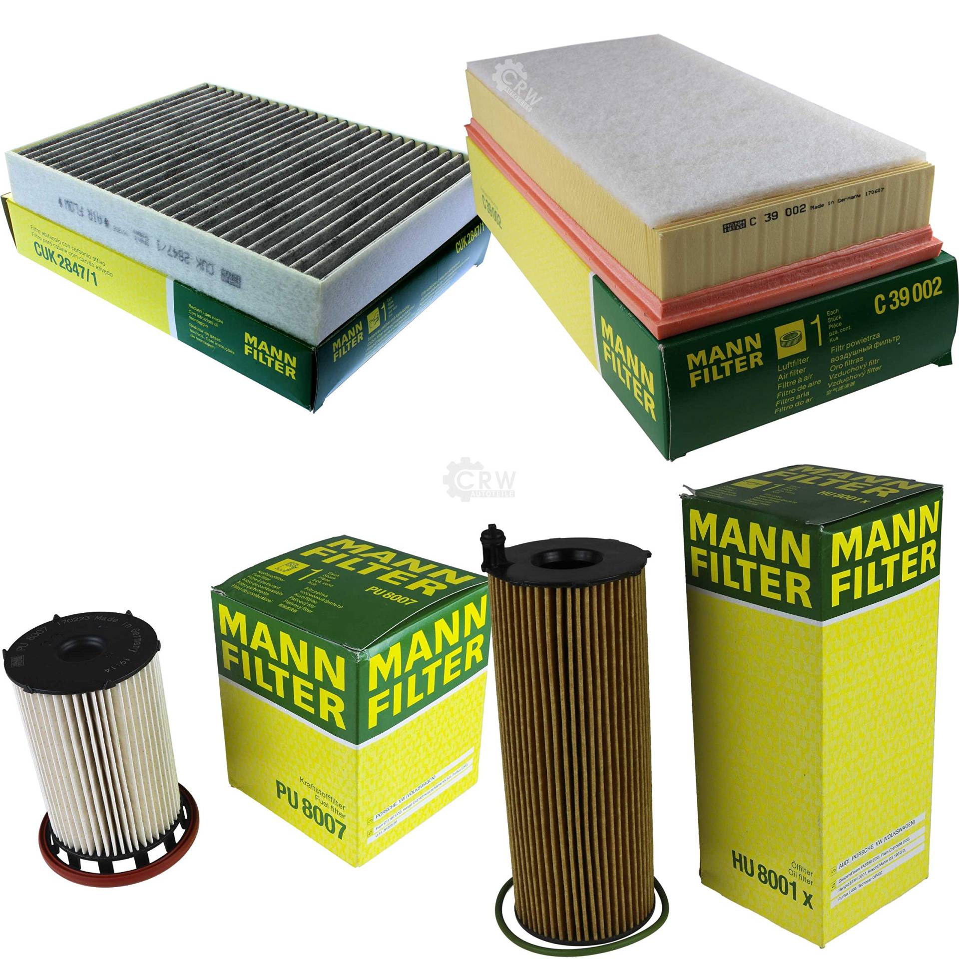 MANN-FILTER Inspektions Set Inspektionspaket Luftfilter Ölfilter Innenraumfilter Kraftstofffilter MANN-FILTER Inspektions Set Inspektionspaket Luftfilter Ölfilter Innenraumfilter Kraftstofffilter von Diederichs