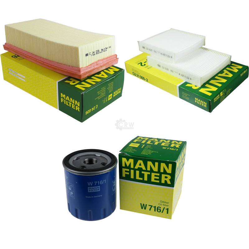 MANN-FILTER Inspektions Set Inspektionspaket Luftfilter Ölfilter Innenraumfilter von Diederichs