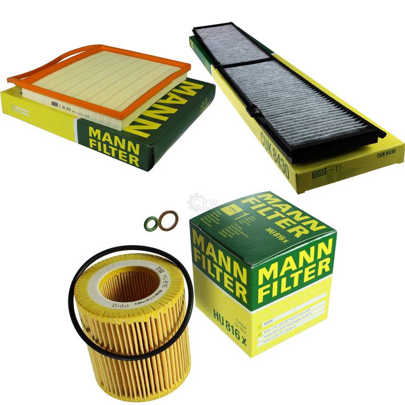 MANN-FILTER Inspektions Set Inspektionspaket Luftfilter Ölfilter Innenraumfilter von QR-Parts