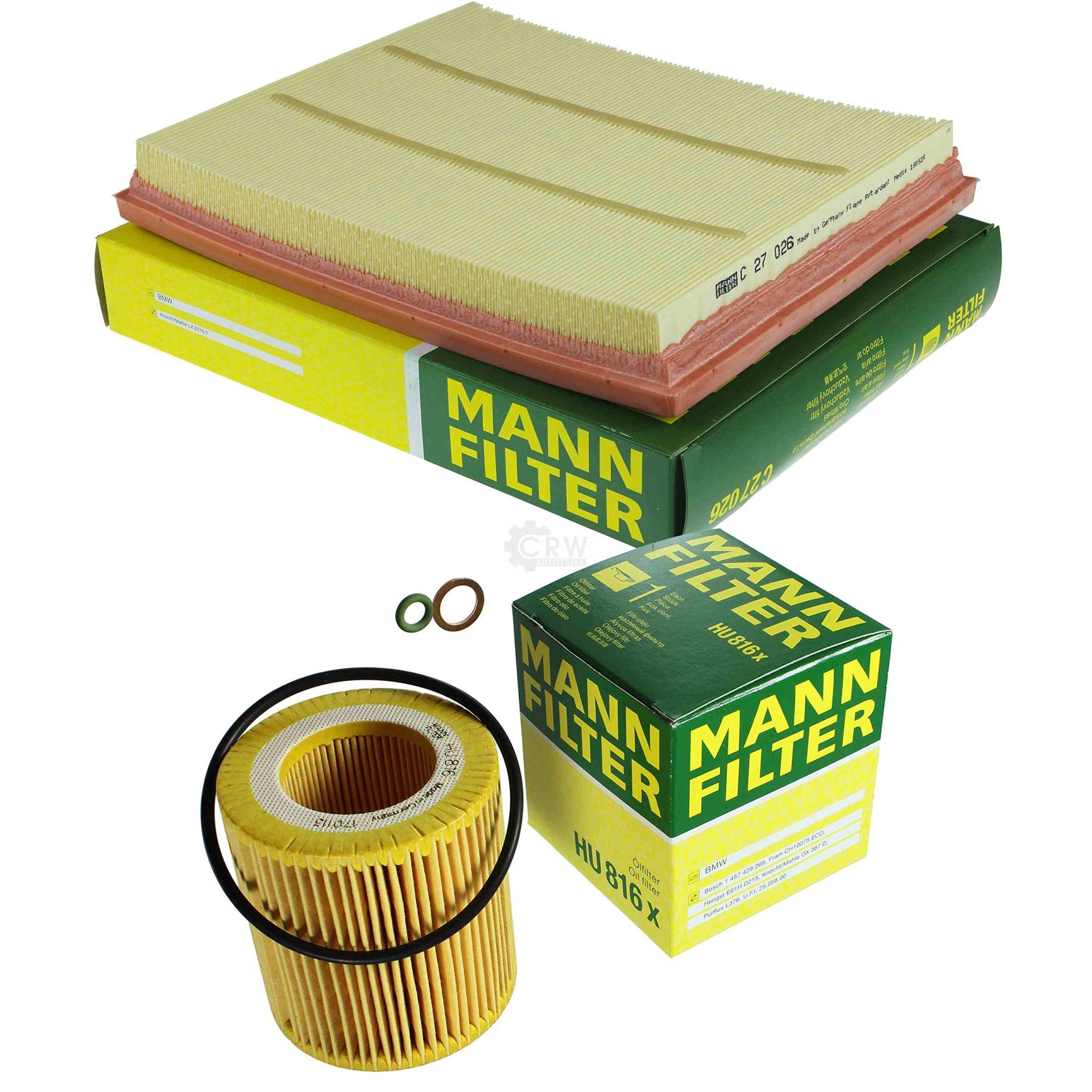 MANN-FILTER Inspektions Set Inspektionspaket Luftfilter Ölfilter von QR-Parts