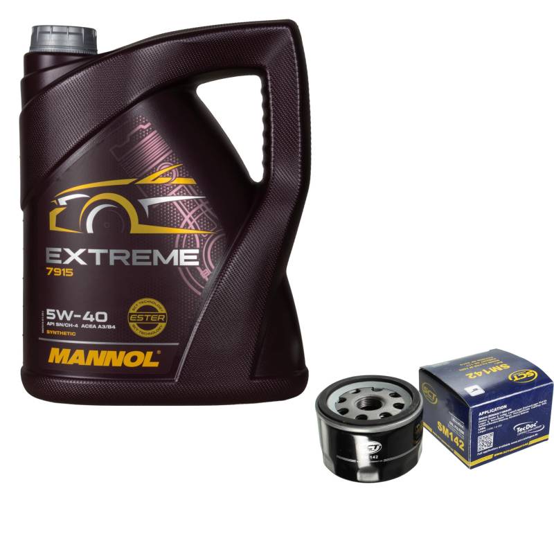 Ölwechsel Set 5L MANNOL Extreme 5W-40 + SCT Ölfilter Service KIT 10164244 von Diederichs