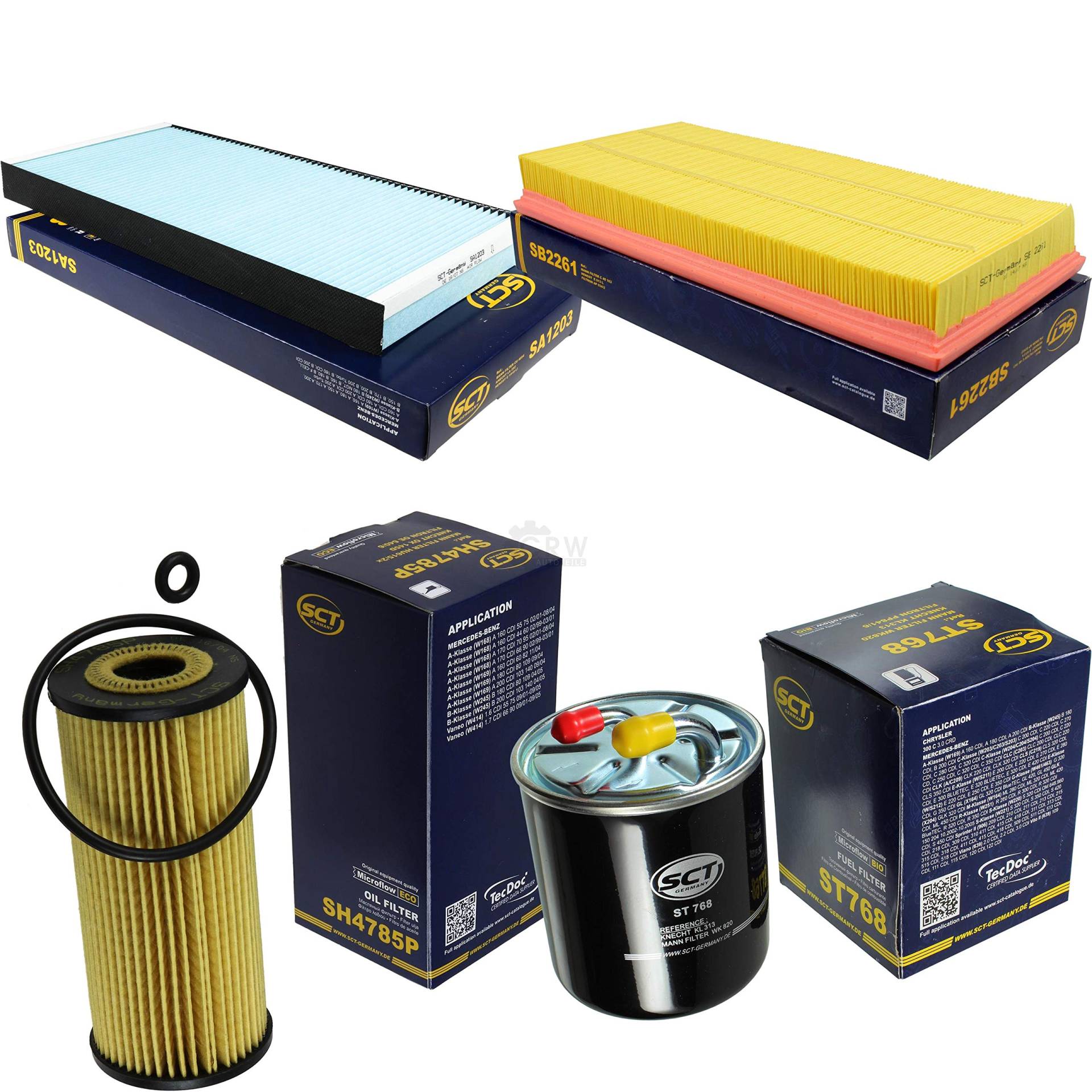 SCT Germany Inspektions Set Inspektionspaket Luftfilter Ölfilter Innenraumfilter Kraftstofffilter SCT Germany Inspektions Set Inspektionspaket Luftfilter Ölfilter Innenraumfilter Kraftstofffilter von Diederichs