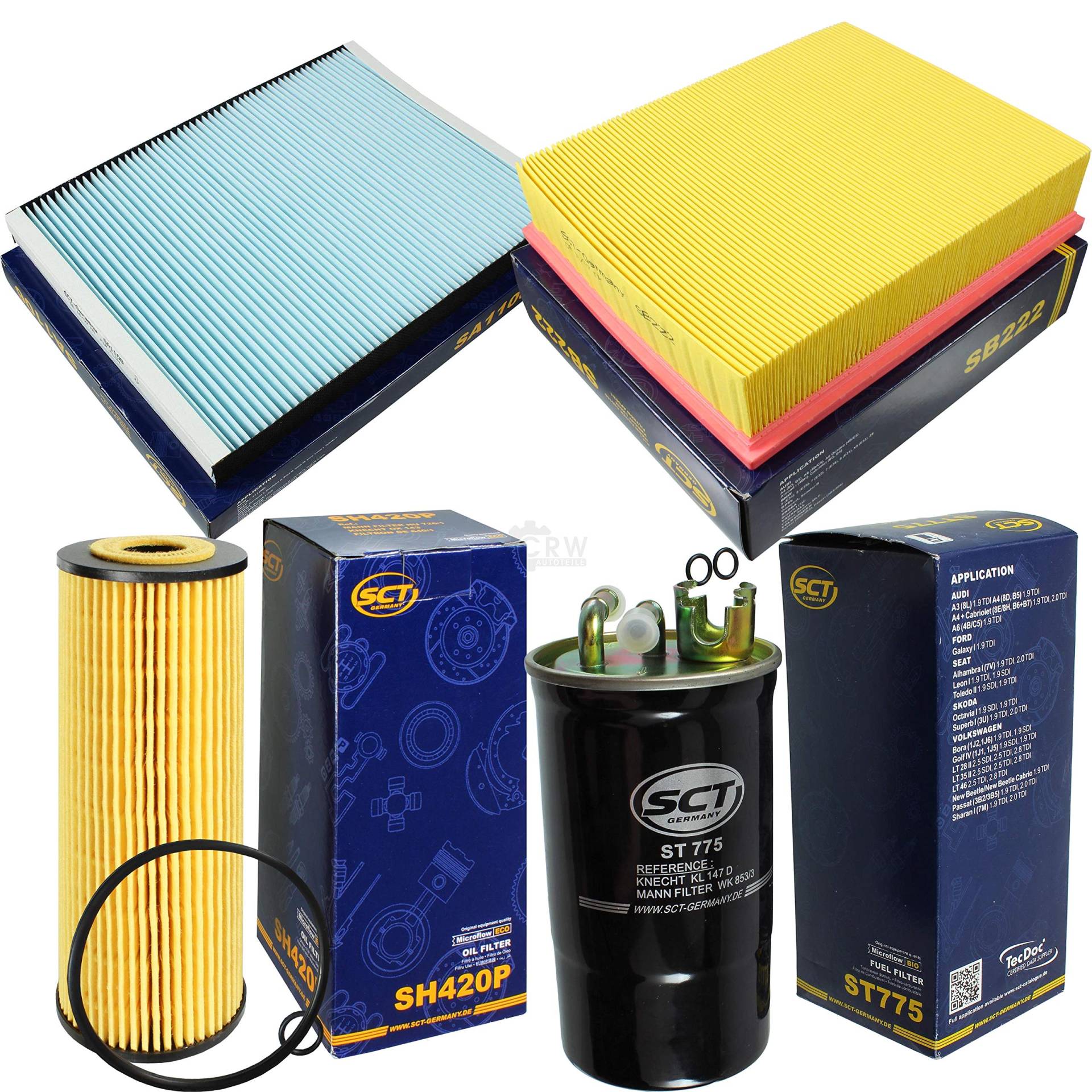 SCT Germany Inspektions Set Inspektionspaket Luftfilter Ölfilter Innenraumfilter Kraftstofffilter SCT Germany Inspektions Set Inspektionspaket Luftfilter Ölfilter Innenraumfilter Kraftstofffilter von Diederichs