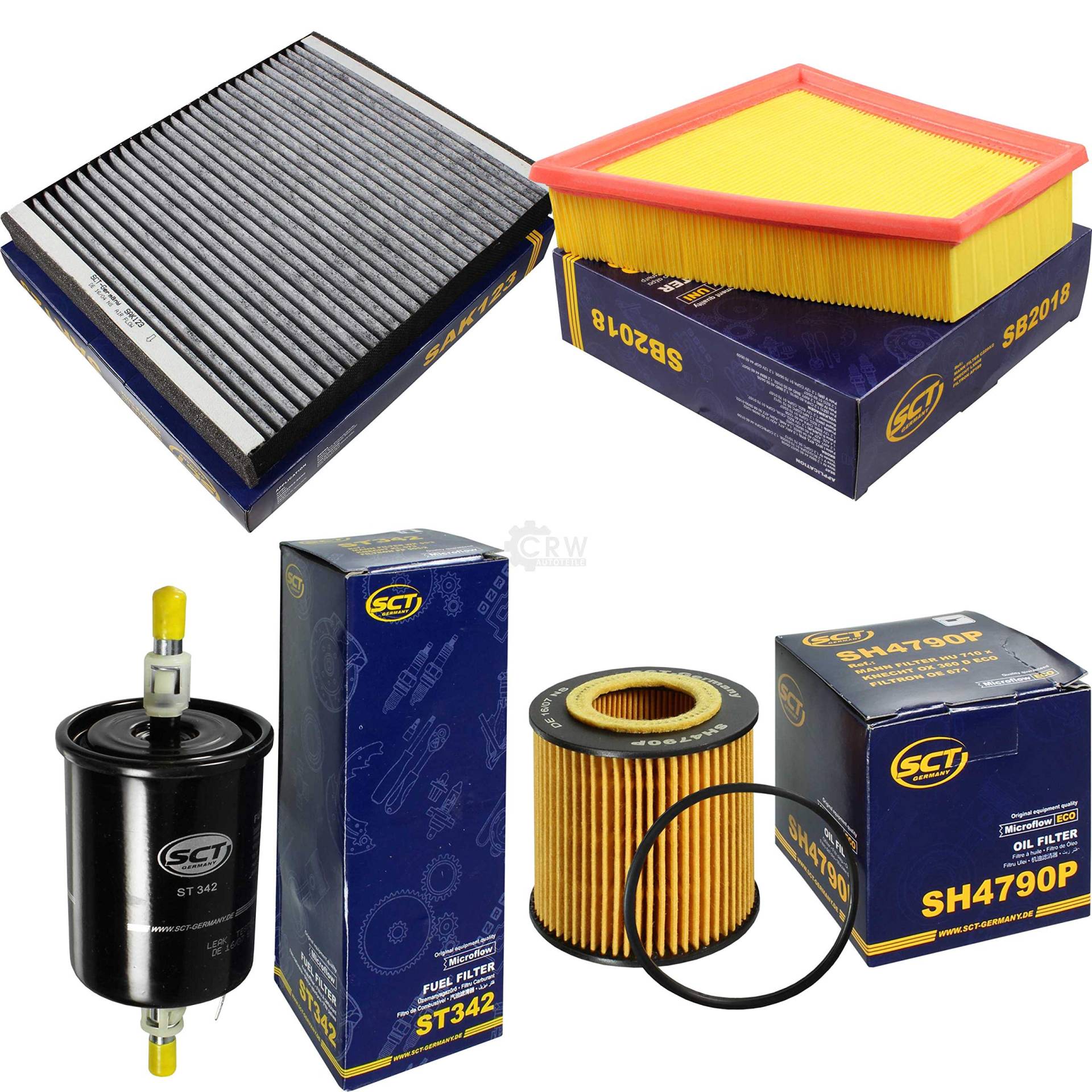 SCT Germany Inspektions Set Inspektionspaket Luftfilter Ölfilter Innenraumfilter Kraftstofffilter SCT Germany Inspektions Set Inspektionspaket Luftfilter Ölfilter Innenraumfilter Kraftstofffilter von Diederichs