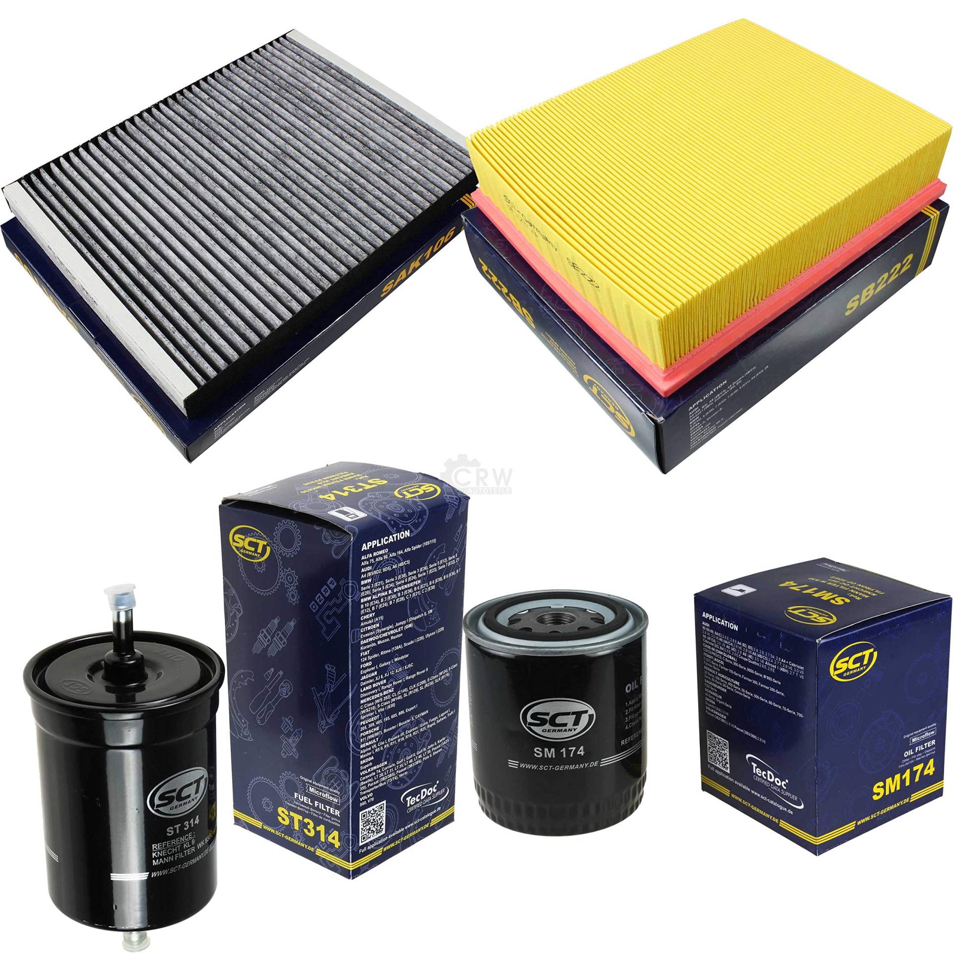 SCT Germany Inspektions Set Inspektionspaket Luftfilter Ölfilter Innenraumfilter Kraftstofffilter SCT Germany Inspektions Set Inspektionspaket Luftfilter Ölfilter Innenraumfilter Kraftstofffilter von Diederichs