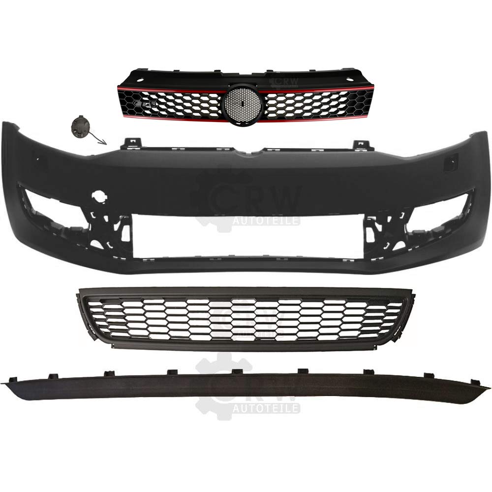 Set Stoßstange vorne grundiert+Zubehör VW Polo 6R Bj. 09-14 / für SRA Set Stoßstange vorne grundiert+Zubehör VW Polo 6R Bj. 09-14 / für SRA von Diederichs