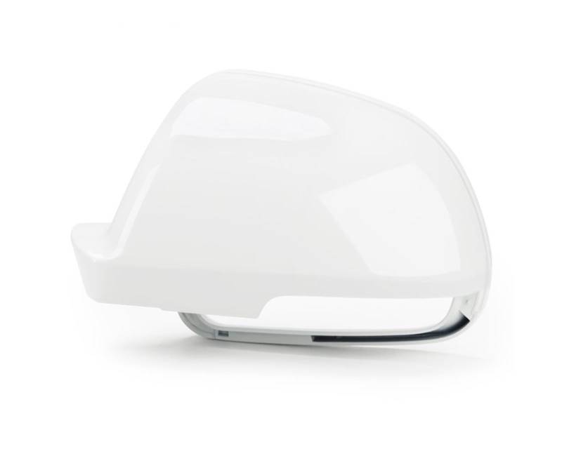 Außenspiegelkappen Für Skoda Für Octavia Für Classic 2010-2015 Auto Rückspiegel Shell Cap Gehäuse Flügel Tür Seitenspiegel Abdeckung Spiegelkappen(1piece white L) von QRDKKL