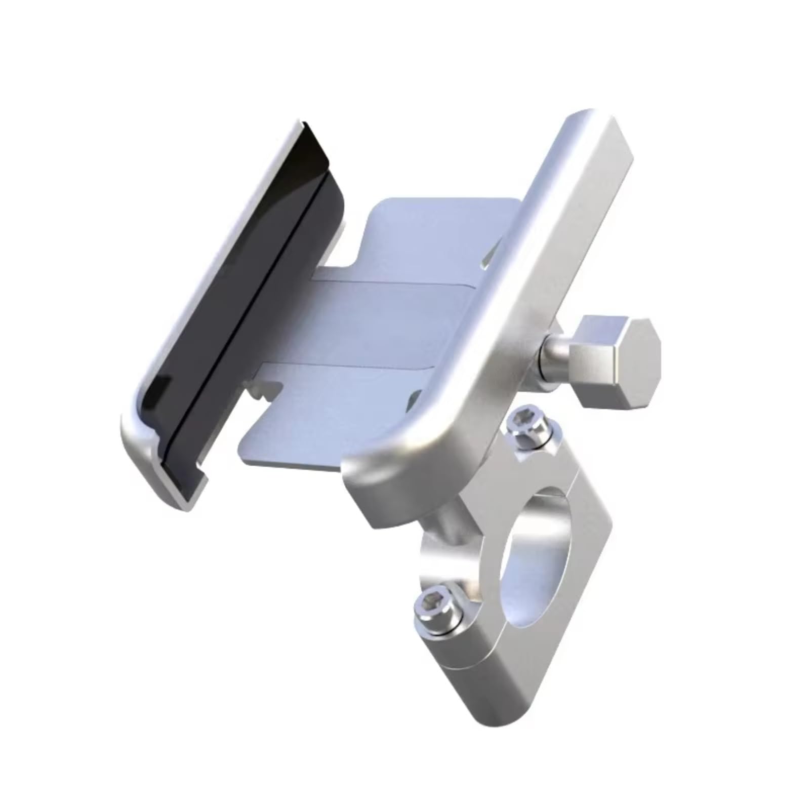 Motorrad Halterungen Für Forza 125 250 300 350 750 Motorrad Handy Halter GPS Navigator Rückspiegel Lenker Halterung Motorrad Handyhalterung(H Sliver) von QRDKKL