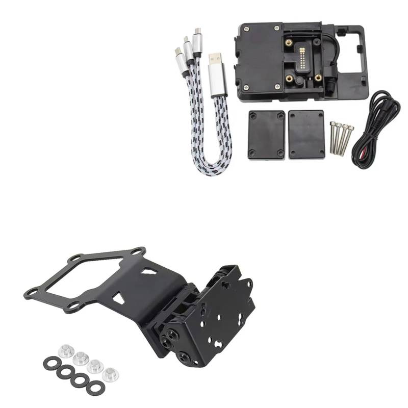 Motorrad Halterungen Für Kawasaki Für Versys X-300 ABS 2016-2021 Motorrad-Navigationshalterung GPS-Halterung Handyhalter Motorradteile Motorrad Handyhalterung(C) von QRDKKL