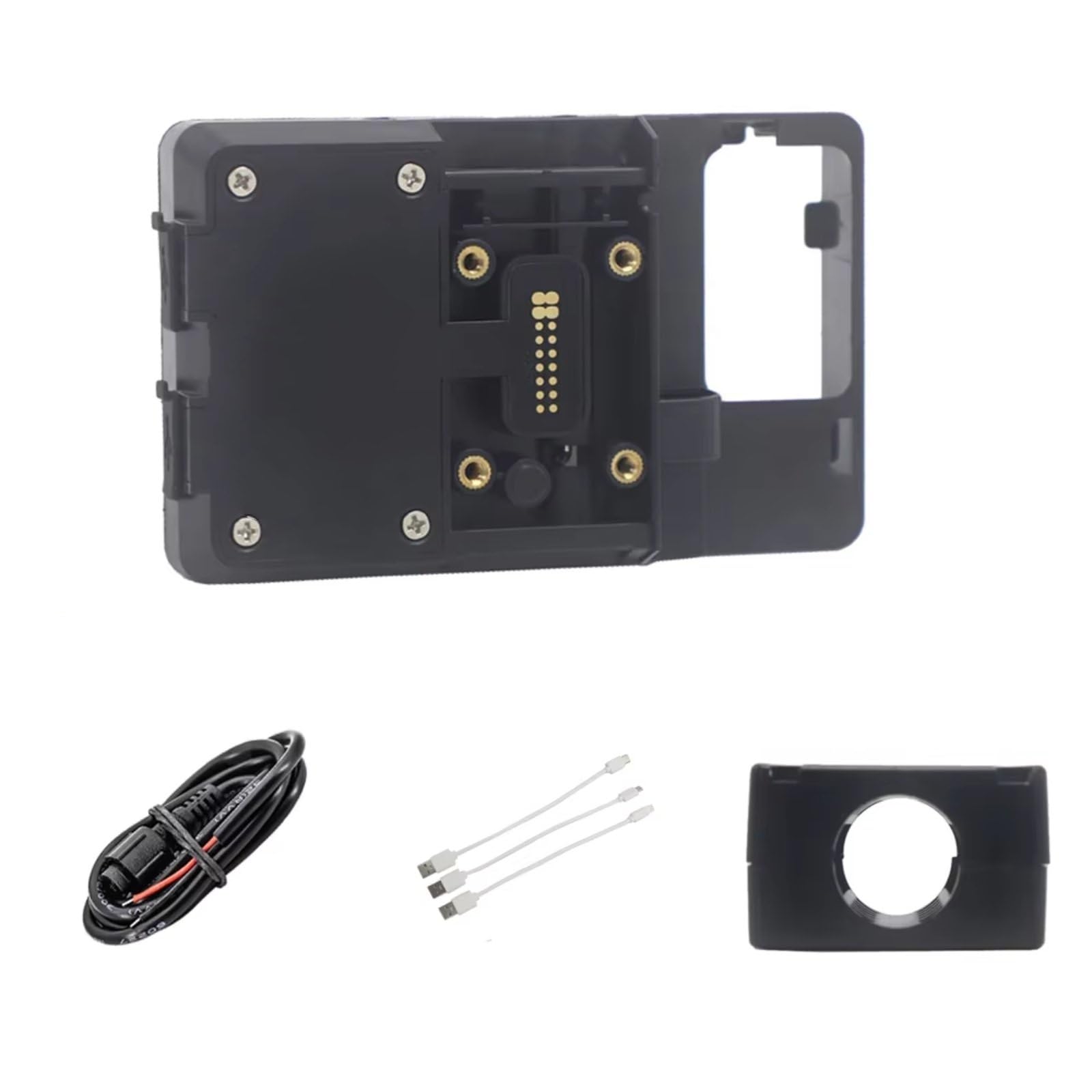 Motorrad Halterungen Für R1200GS LC Für Abenteuer S1000XR R1200RS R1200R Motorrad Drahtlose Ladegerät Handy Halter Stehen USB Navigation Halterung Motorrad Handyhalterung(Wireless 22mm Clip) von QRDKKL