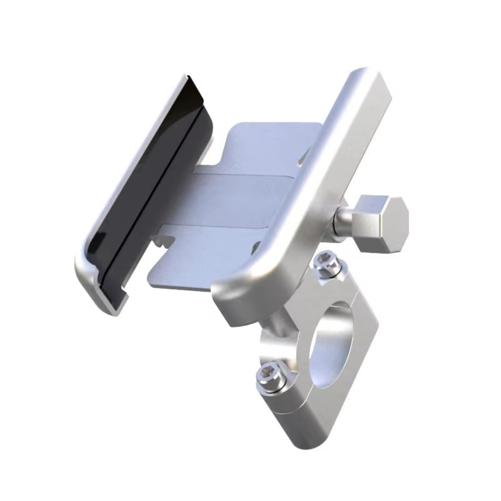 Motorrad Halterungen Für Tiger 800 Zubehör Halterungen Motorrad Motorrad Handy Halter Navigator Halterung Zubehör Motorrad Handyhalterung(H Sliver) von QRDKKL