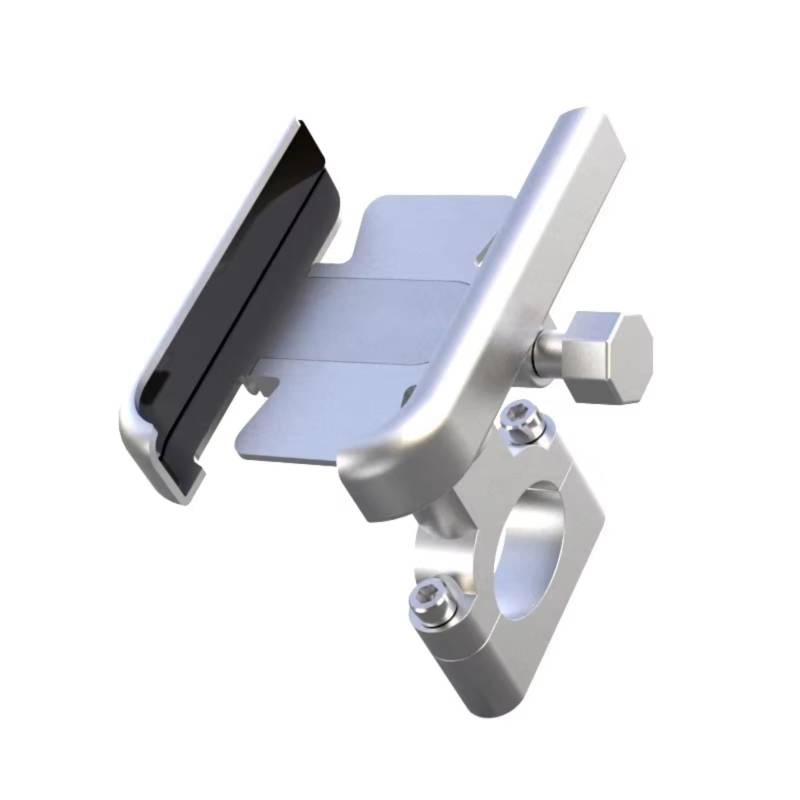 Motorrad Halterungen Für Tiger 800 Zubehör Halterungen Motorrad Motorrad Handy Halter Navigator Halterung Zubehör Motorrad Handyhalterung(H Sliver) von QRDKKL