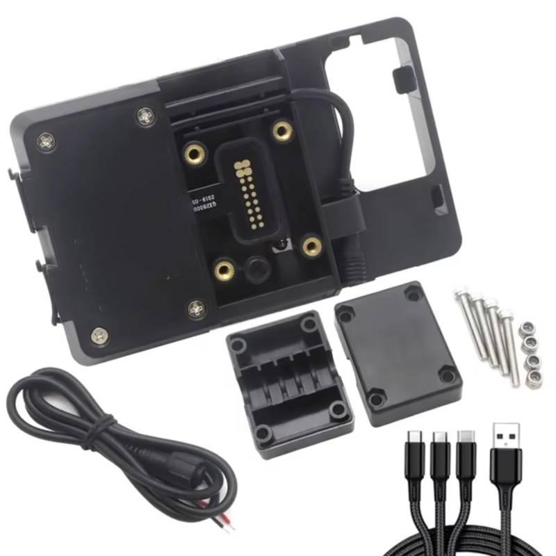 Motorrad Halterungen Für XT1200Z Für Super Für Tenere 700 Für Rally T7 2020-2022 Handy-Navigationshalterung GPS USB-Telefonlade Motorrad Handyhalterung(A) von QRDKKL