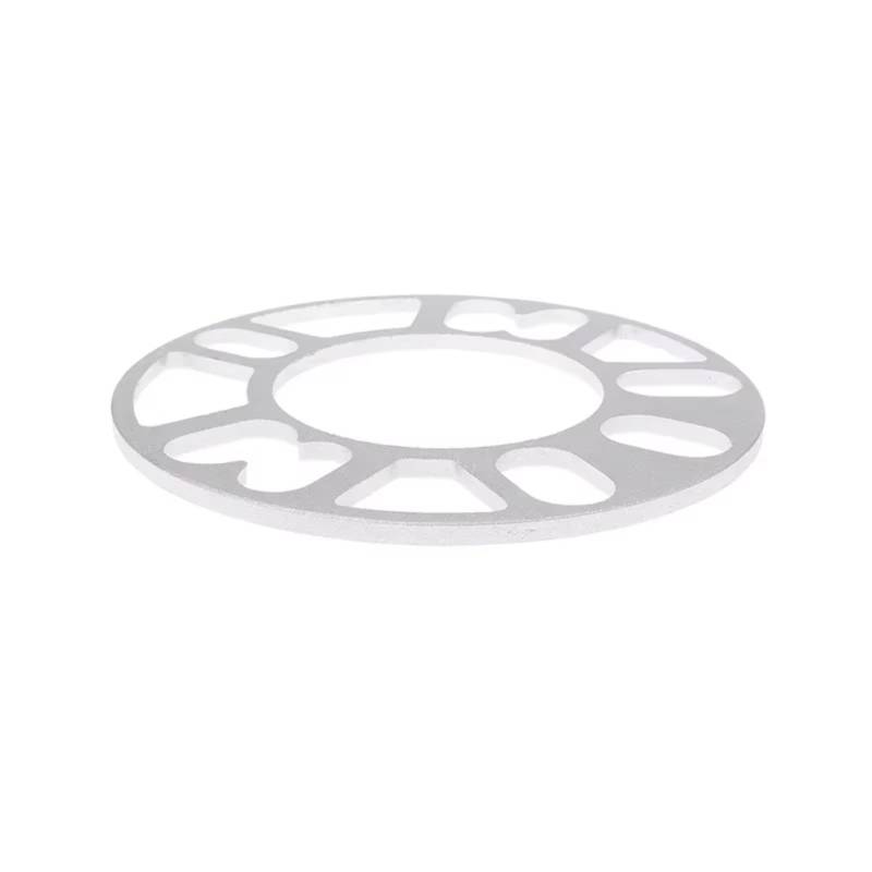Spurverbreiterung Stahl 3/5/6/8/10mm Auto-Rad-Distanzstück-Adapter-Unterlegscheiben-Platte Auto-Zubehör Auto-Radnaben-Modifikation Und -Verbreiterung Spürverbreiterungsatz(5mm) von QRDKKL