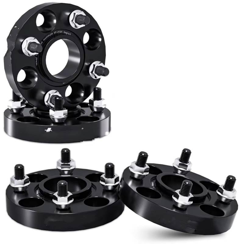 Spurverbreiterung Stahl Für Mazda MX-5 Miata RF/MX-5 RF 4Lug 4x100 54,1 M12 X 1,5 Flanschplatte Spurverbreiterungen Aluminiumlegierung Hub Verbreiterter Adapter Spürverbreiterungsatz(4pcs 20mm) von QRDKKL