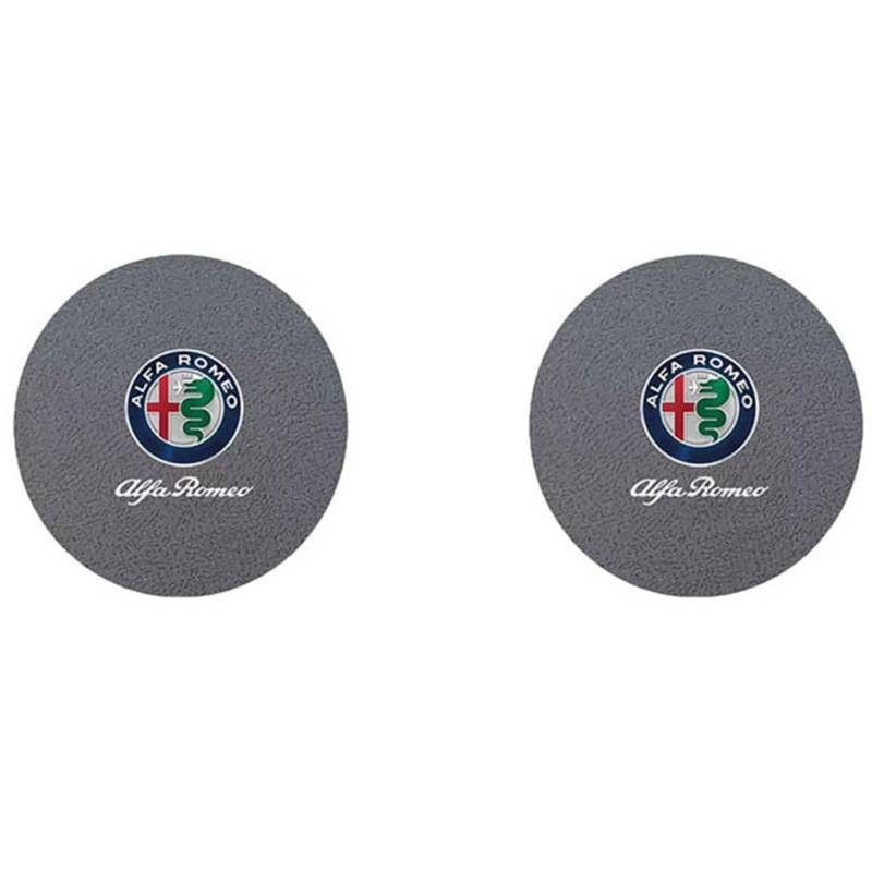 2 Stück Auto Getränkehalter Untersetzer für Alfa Romeo,Wasser Tasse Slots Nicht-Slip Matte wasserdichte Matte Trinken Pad Innere Zubehör,B von QRSWEWPA