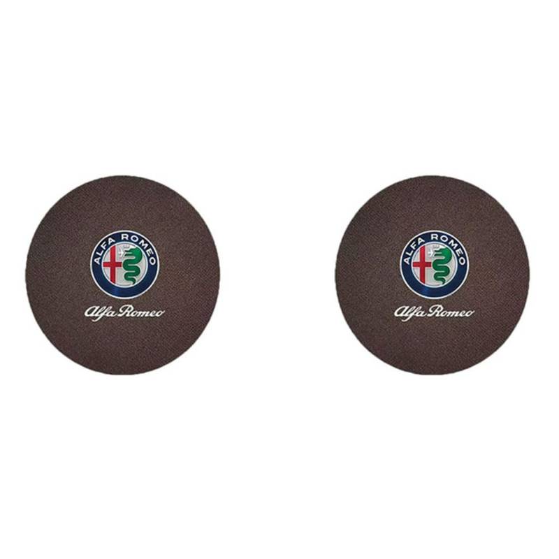 2 Stück Auto Getränkehalter Untersetzer für Alfa Romeo 33 Stradale 2023-2024,Wasser Tasse Slots Nicht-Slip Matte wasserdichte Matte Trinken Pad Innere Zubehör,D von QRSWEWPA