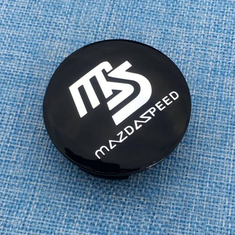 4 Stück Auto Radnabenkappen für Mazda B-Series 2006-2016,Langlebig Sonnenschutz Wasserdicht Nabendeckel Styling Auto Zubehör,Short Legs 56mm-H von QRSWEWPA