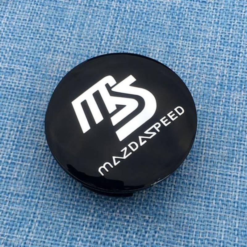 4 Stück Auto Radnabenkappen für Mazda2 Demio 2002-2024,Langlebig Sonnenschutz Wasserdicht Nabendeckel Styling Auto Zubehör,Long Legs 56mm-L von QRSWEWPA
