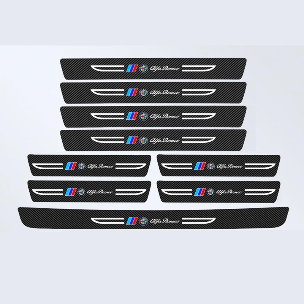 4pcs Auto-Einstiegsleisten Für Alfa Romeo 4C 8C 2007-2021,Schützen Türschwellen und den Lack Deines Autos vor Beschädigung Türschweller Schutzstreifen 4pcs Auto-Einstiegsleisten Für Alfa Romeo 4C 8C 2007-2021,Schützen Türschwellen und den Lack Deines Autos vor Beschädigung Türschweller Schutzstreifen von QRSWEWPA