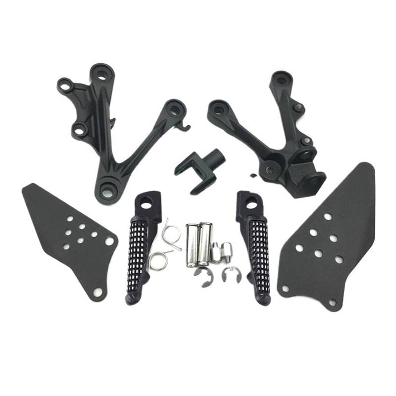 [Replacement] Schwarze Fußrastenhalterung for die Vorderfußrasten, for Kawasaki, for Ninja ZX6R/636, passend for 2009-2015 QRTBHOP von QRTBHOP