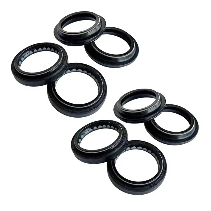 41x53x10,5 Front Shock Gabel Dämpfer Welle Öl Dichtung Halterungen Staub Abdeckung for KX125 KX125B KX 125 82 for PAIOLI GABEL 41mm(4pc Seal 4pc Cover) von QRZCZXNP