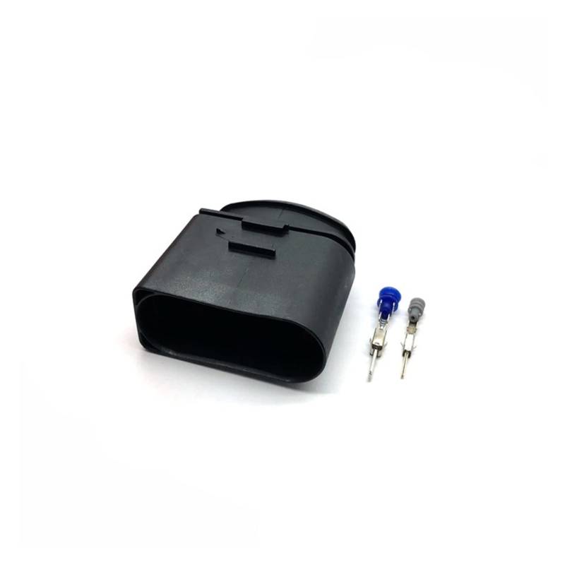1 Satz 14-Pin-Dichtungs-Auto-Xenon-Scheinwerfer-Lampen-Stecker-Stecker 1. 5mm 3,5 mm Sockel Compatible with B~W VW 1J0 973 837 1J0973737 1J0973837(Svart,1 Set of Male) von QSBVSO