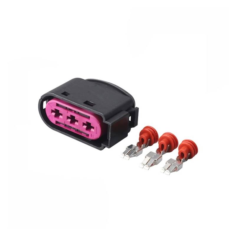 2 Sätze 3 Pin Wasserdichte Auto Stecker Versiegelt Automotive Weibliche Stecker Compatible With Je~ta Golf Bora Be~tle Leon Toledo Octavia 1J0937773 von QSBVSO