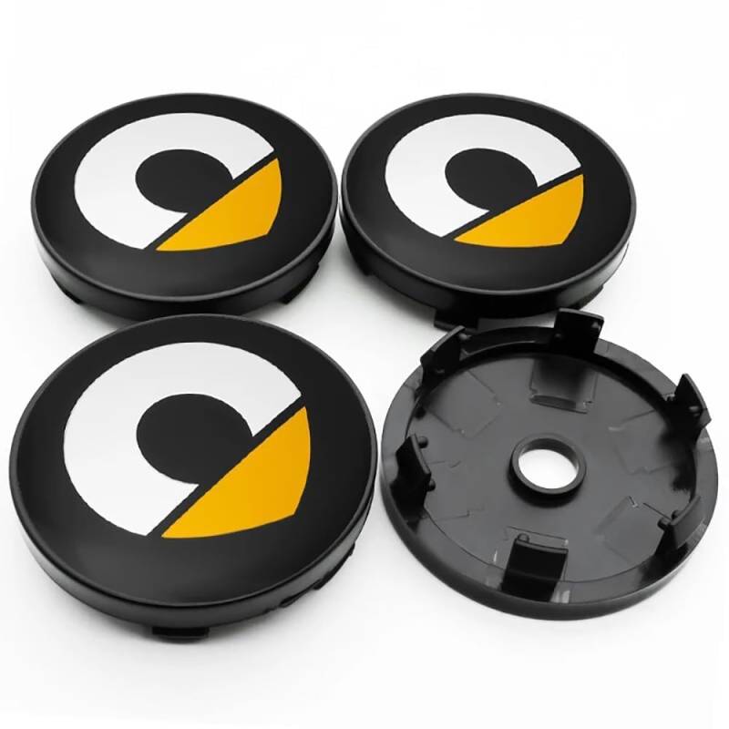 4 Stück Auto Radnabenkappen für Smart Fortwo 451 453 60mm,Nabendeckel Felgendeckel Nabenabdeckungen Wasserdicht Staubdicht Reifen Felgen Zubehör von QSLLLY