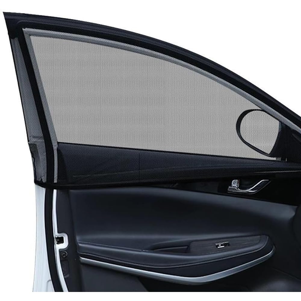 4 Stück Moskitonetz Autofenster für Renault Electric Modus Monastella,Insektenschutz Fliegen Gitter Seitenscheibe Sonnenschutz Rollos UV-Schutz Hitzeschutz Autozubehör,Hatchback Models von QSLLLY