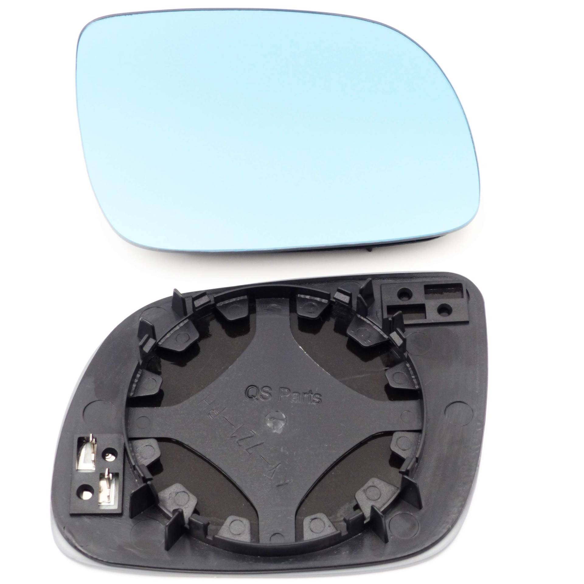 Spiegelglas Rechts Konvex Blau Heizb. kleines Modell 1J1857522E von QSParts