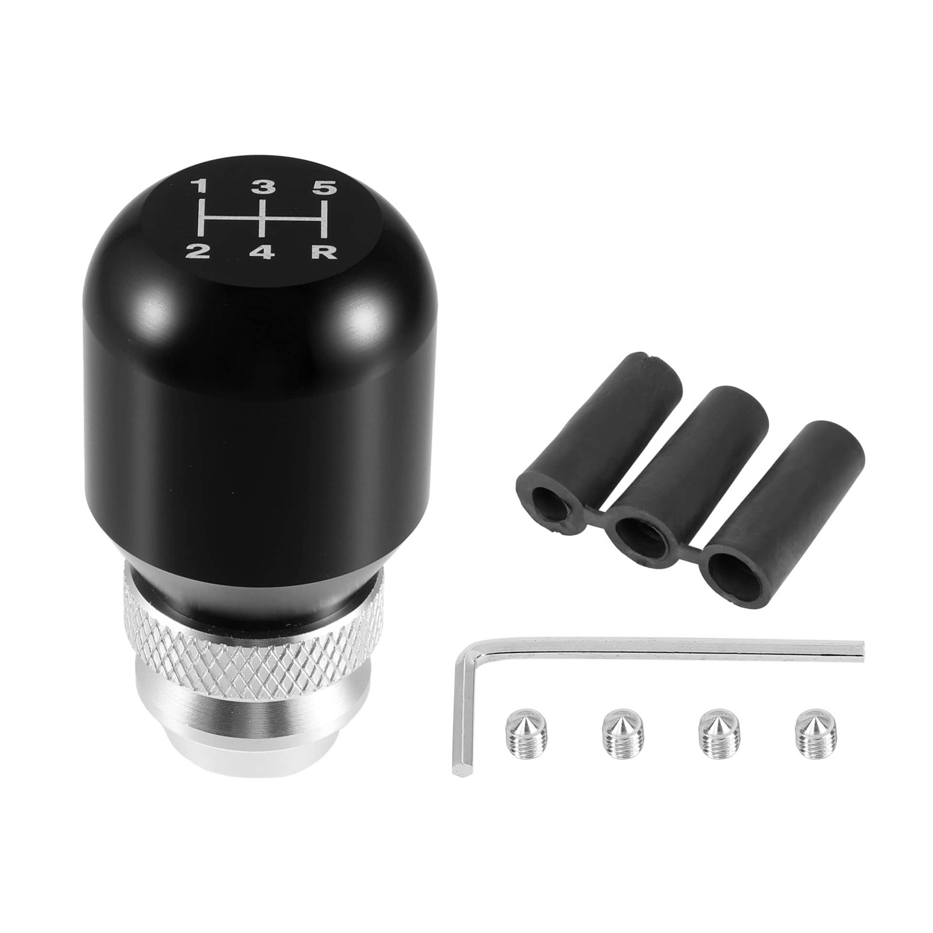 QUARKZMAN 1 Satz 5 Gang Auto Einstellbare Schaltknauf Aluminiumlegierung Schwarz QUARKZMAN 1 Satz 5 Gang Auto Einstellbare Schaltknauf Aluminiumlegierung Schwarz von QUARKZMAN