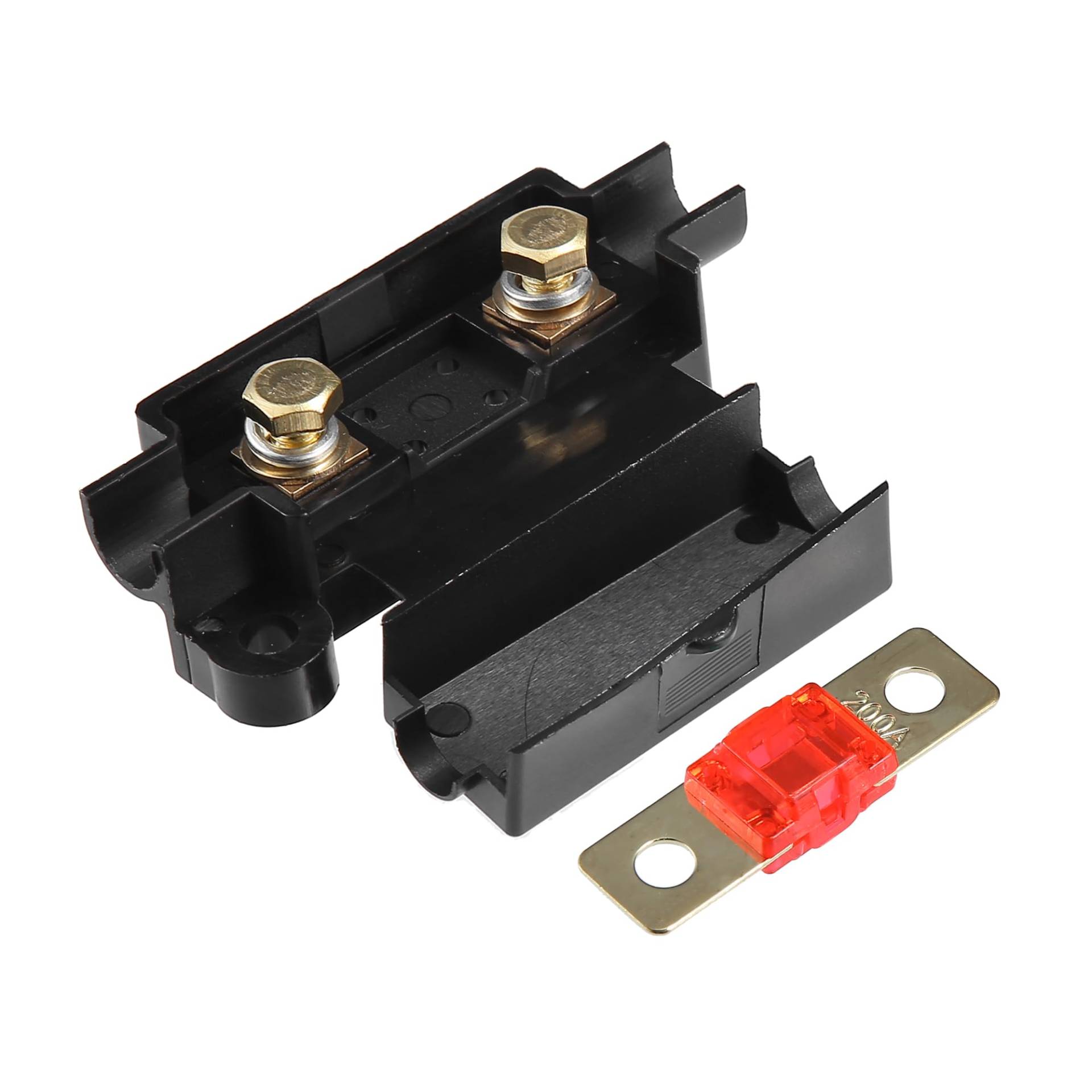 QUARKZMAN 1 Satz Auto Sicherung 200A mit Inline Halter Elektrischer Schutz QUARKZMAN 1 Satz Auto Sicherung 200A mit Inline Halter Elektrischer Schutz von QUARKZMAN