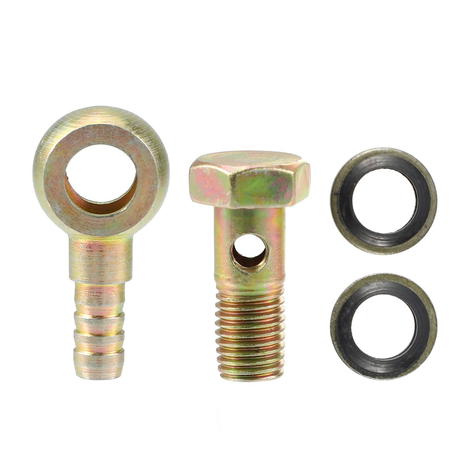 QUARKZMAN 1 Satz M8x1 Banjo Schraube Kit mit Kupferscheiben Eisen Bronze Ton QUARKZMAN 1 Satz M8x1 Banjo Schraube Kit mit Kupferscheiben Eisen Bronze Ton von QUARKZMAN