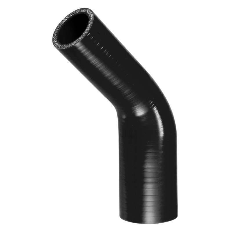QUARKZMAN 1 Stück 32-42mm 1,26"-1,65" ID 102mm 4,02" Länge 45 Grad Schwarzer Kühlerschlauch aus Silikon Universal von QUARKZMAN