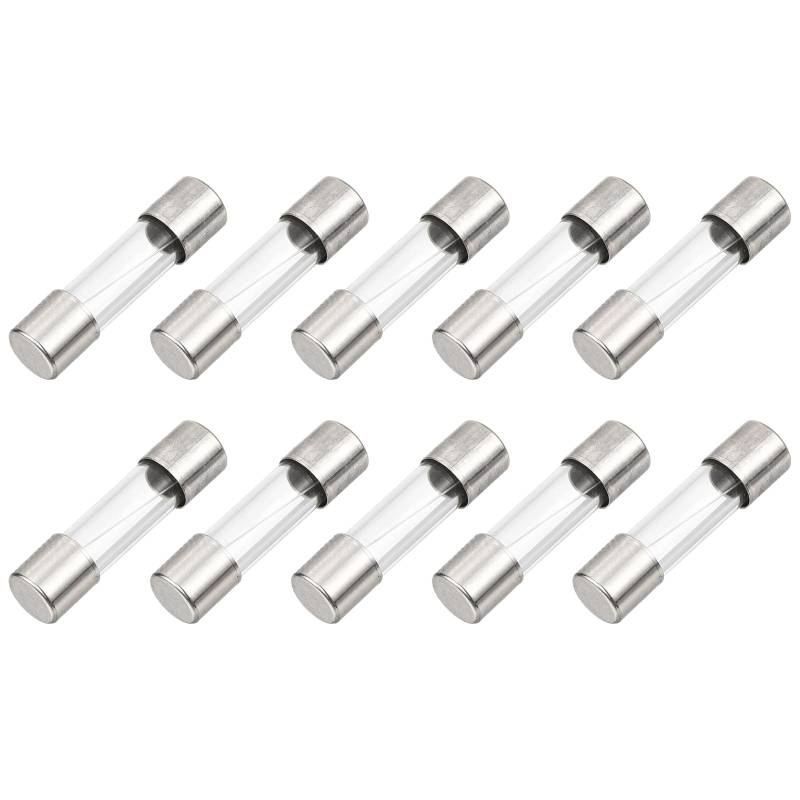QUARKZMAN 10 Stück Schnellsicherung Glasrohr 3A 125V 5x20mm Glasrohr Sicherungen Schnellwirkende Sicherungen für Leiterplatten Elektronische Geräte Haushaltsgeräte von QUARKZMAN